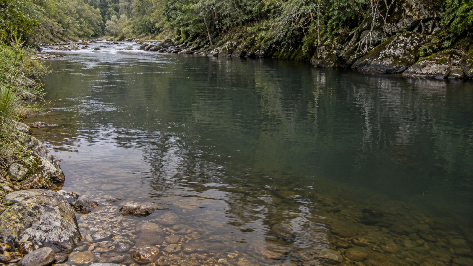 Deep trout pool providing holding water